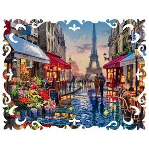 مینی پازل 166عددی برند گلکسی طرح پاریس عشاق