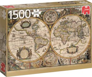 پازل جامبو 1500مدل دفتر چاپ world map 1603 / Jumbo