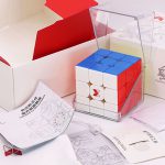 روبیک 3*3 کای وای تورنادو V3 مگنت فلگ شیپ استیکرلس