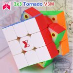 روبیک 3*3 کای وای تورنادو V3 مگنت فلگ شیپ استیکرلس