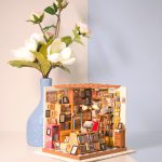 پازل 3 بعدی مینیاتوری روبوتایم مدل کتابخانه Sam stydy