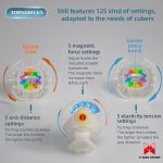 روبیک 3*3 کای وای تورنادو V3 مگنت فلگ شیپ استیکرلس