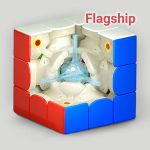 روبیک 3*3 کای وای تورنادو V3 مگنت فلگ شیپ استیکرلس