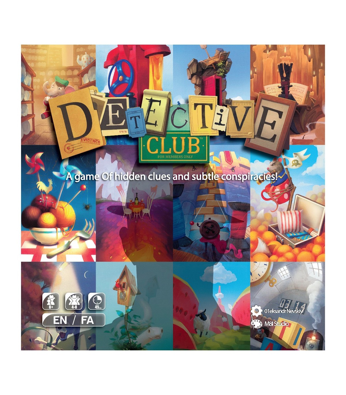 بازی-ایرانی-باشگاه-کاراگاهان-detective-club بازی برد گیم باشگاه کاراگاهان