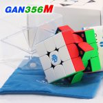 روبیک 3*3 گنز 356 ام ورژن دو بدون جی ای اس اضافی استیکرلس GAN356M no GES+