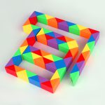 مار 72 قطعه چند رنگ مویو میلانگ