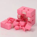 روبیک 3*3 گنز مانسترگو ابر صورتی ورژن 3 استیکرلس