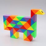 روبیک ماری 48 قطعه مویو چند رنگ