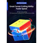 روبیک 3*3 مویو سوپر آر اس 3 ام مگلو هسته مگنت(بال کور) استیکرلس Super RS3M CoreM BallCore 2020