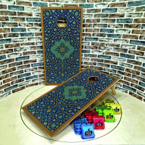 کورن هول طرح کاشی کاری بهمراه 8 عدد کیسه