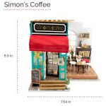 پازل 3 بعدی مینیاتوری روبوتایم مدل کافه سایمون Simon's Coffee Shop