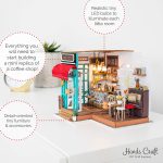 پازل 3 بعدی مینیاتوری روبوتایم مدل کافه سایمون Simon's Coffee Shop