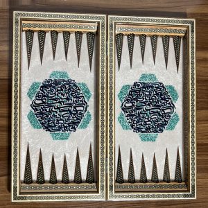 تخته نرد و شطرنج خاتم کاری کد 160009