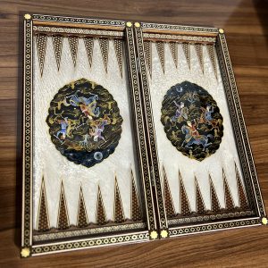 تخته نرد و شطرنج خاتم کاری کد 160010