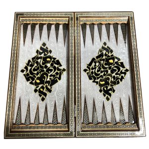 تخته نرد و شطرنج خاتم کاری کد 160014