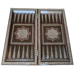 تخته نرد و شطرنج خاتم کاری کد 160015