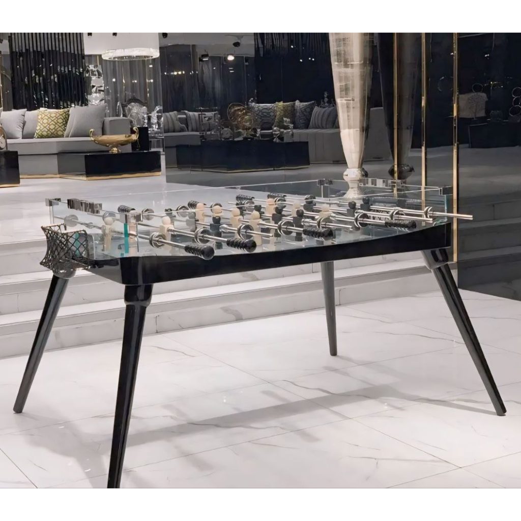 فوتبال دستی شیشه ای پایه چوبی