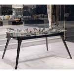 فوتبال دستی شیشه ای پایه چوبی