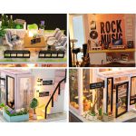 پازل 3بعدی خانه مینیاتوری مدل Houguang Studio (کد M903)