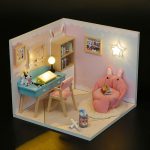 پازل 3بعدی خانه مینیاتوری مدل Study room (کد S2006)