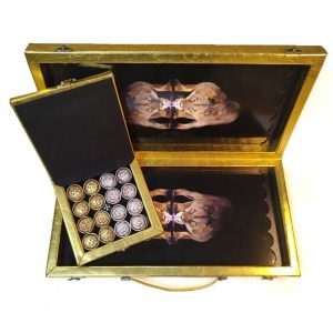 تخته نرد روکش چرم