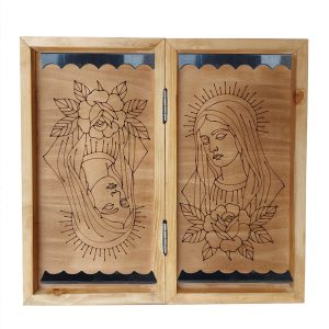 تخته نرد چوب روس طرح مریم مقدس
