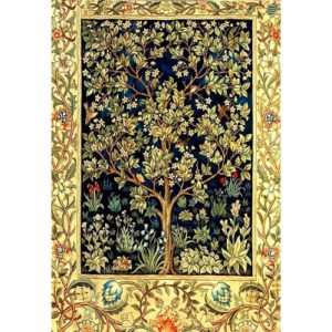نقاشی الماسی طرح نقش فرش درخت سرو – الماس AB