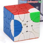 روبیک 2×2 یوکسین کرنر هلیکوپتر استیکرلس YuXin Corner Helicopter Cube