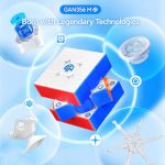 روبیک 3×3 گنز 356 ام ای مگنت ورژن 3 استیکرلس Frosted