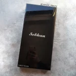 تخته نرد رزینی مشکی با خطوط آبی نقره ای - Image 2