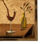 تابلو نرد جوش بلوط طرح از تاک تا جام - Image 6