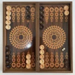 تخته نرد و شطرنج تمام ام دی اف طرح برف