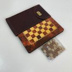 تخته نرد و شطرنج مسافرتی سایز بزرگ طرح ریشه گردو