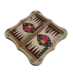 تخته نرد دالبر خاتم طرح گل و مرغ کد 7224 m - Image 3