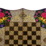 تخته نرد دالبر خاتم طرح گل و مرغ کد 7224 m - Image 6