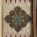 تخته نرد دالبر خاتم تذهیب طرح ایپک - Image 5