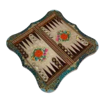تخته نرد دالبر خاتم طرح گل مرغ کد 7228 m - Image 3