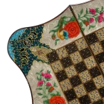 تخته نرد دالبر خاتم طرح گل مرغ کد 7228 m - Image 7