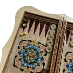 تخته نرد دالبر خاتم تذهیب طرح پادینا - Image 4