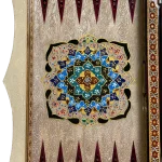 تخته نرد دالبر خاتم تذهیب طرح پادینا - Image 5
