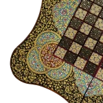 تخته نرد دالبر خاتم تذهیب طرح مانیا - Image 7