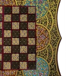 تخته نرد دالبر خاتم تذهیب طرح دنیز - Image 5
