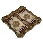 تخته نرد دالبر خاتم تذهیب طرح گلنواز - Image 3