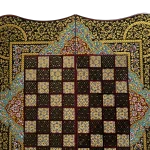 تخته نرد دالبر خاتم تذهیب طرح گلنواز - Image 7
