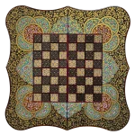 تخته نرد دالبر خاتم تذهیب طرح مانیا - Image 2