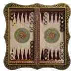 تخته نرد دالبر خاتم تذهیب طرح دنیز
