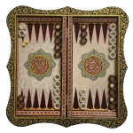 تخته نرد دالبر خاتم تذهیب طرح گلنواز