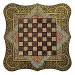 تخته نرد دالبر خاتم تذهیب طرح گلنواز - Image 2