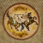 تابلو نرد خاتم طرح چوگان کد 7290 m - Image 4