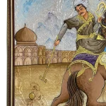 تابلو نرد خاتم طرح چوگان کد 7290 m - Image 8